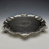 1904 British Antique Pure Silver (925 Silver) Salva Diameter 24.5cm 454g William Hutton